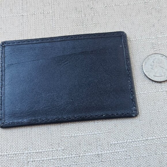 Leather Card Holder Handmade Black Genuine Leather Cardholder Handmade - Picture 11 of 11